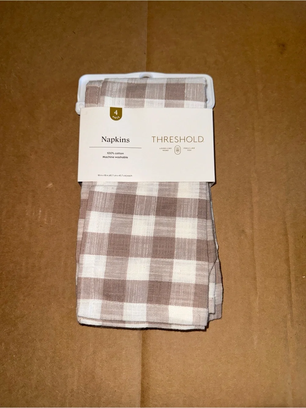 4PK Threshold 100% Cotton Napkins